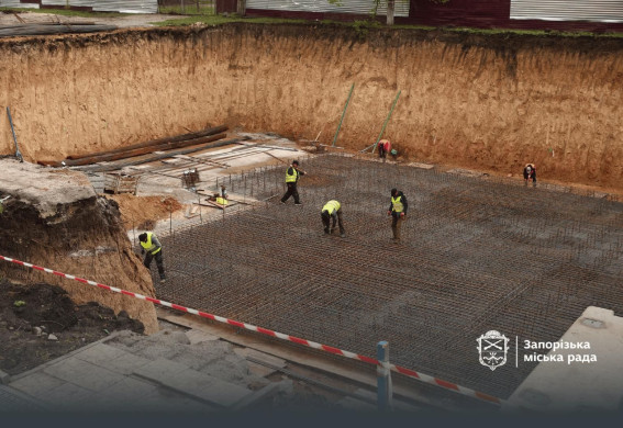 У Запоріжжі триває будівництво першого підземного дитячого садка (фото, відео)
