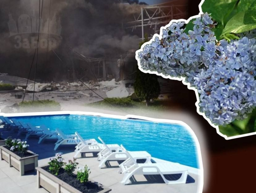 Колаж: удар по Запоріжжю, бузок та басейн