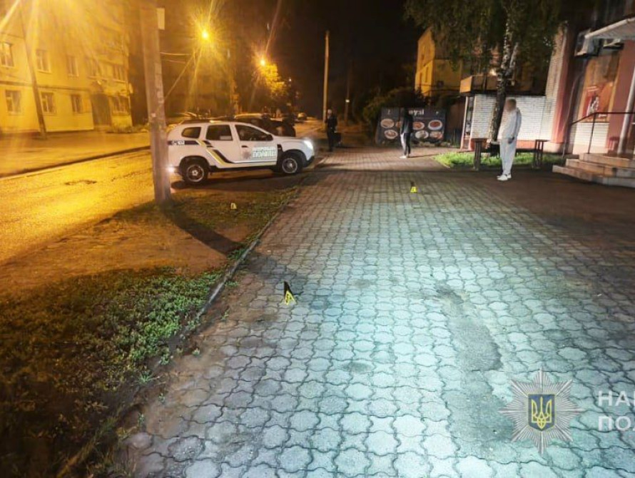 Місце стрілянини у Космічному районі Запоріжжя