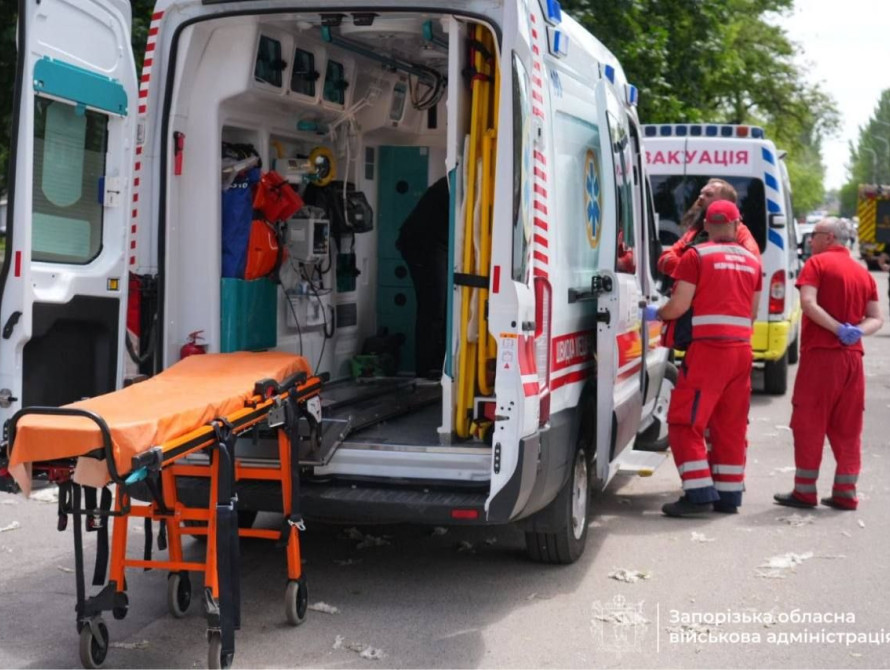 Швидка допомога на місці удару по Запоріжжю 26.05.26