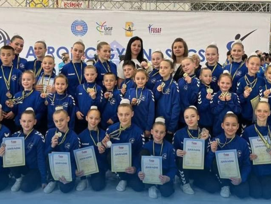 Запорізькі гімнастки на змаганнях