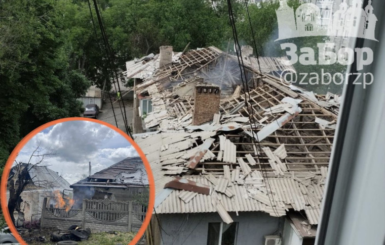 Масований удар по Запоріжжю: пошкоджено 10 будинків у трьох районах міста, є загиблий та двоє поранених (фото, відео)