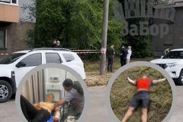 В Запоріжжі застрелили чоловіка, який з ножем напав на поліцейських (фото, відео)