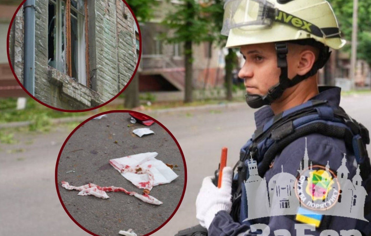 Росіяни вдарили дроном по Запоріжжю: поранено дві людини (фото 18+)