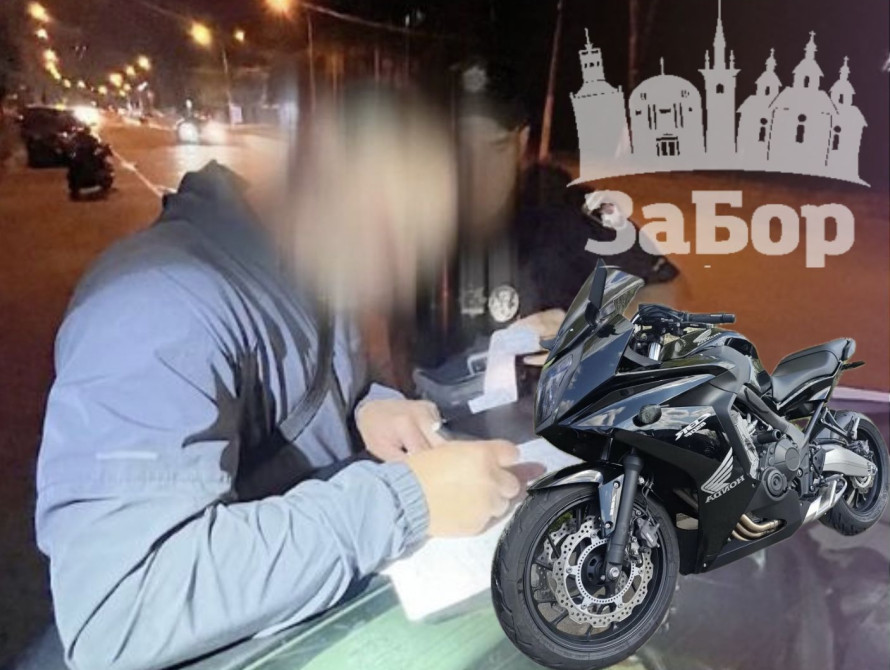 У Запоріжжі мотоцикліст тікав від патрульних та кілька разів проїхав на червоне світло