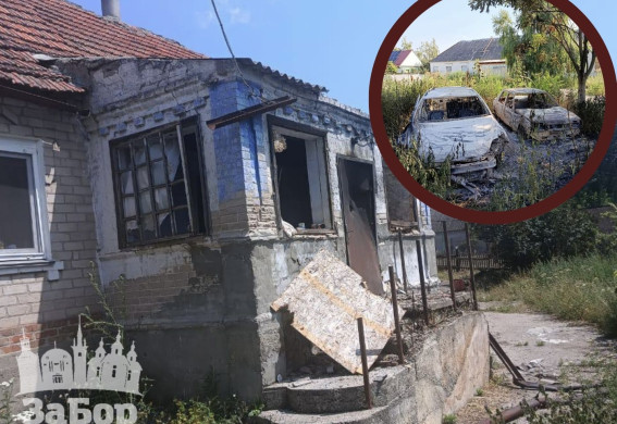 Пошкоджені будинки, спалені авто - наслідки серії атак на Кушугум під Запоріжжям (фото)