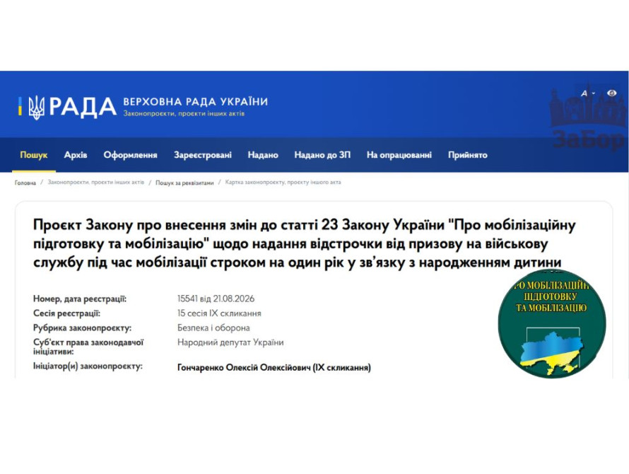 Доповнення статті 23 Закону України про мобілізацію