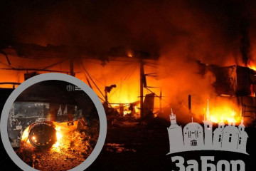 Нічні удари по Запоріжжю КАБами та БпЛА: загинуло дві людини, палали СТО, торговельні павільйони, багатоповерхівка (фото, відео)