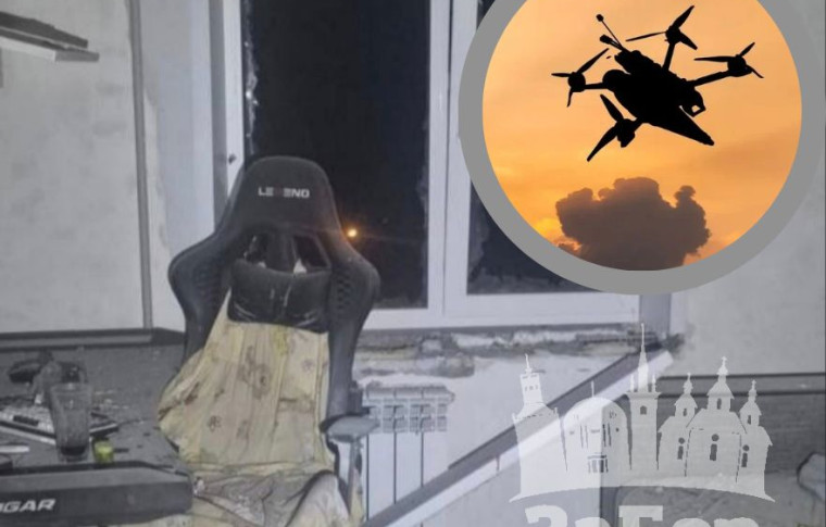 У Запоріжжі окупанти атакували FPV-дронами: вдарили по будівлі ЗОДА, багатоповерхівці — є поранені (фото, відео)