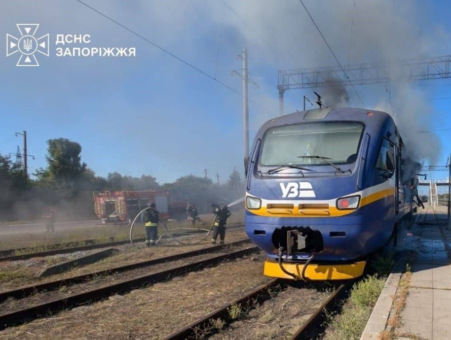 Наслідки удару по потягу у Вільнянську 8 вересня 2026 року