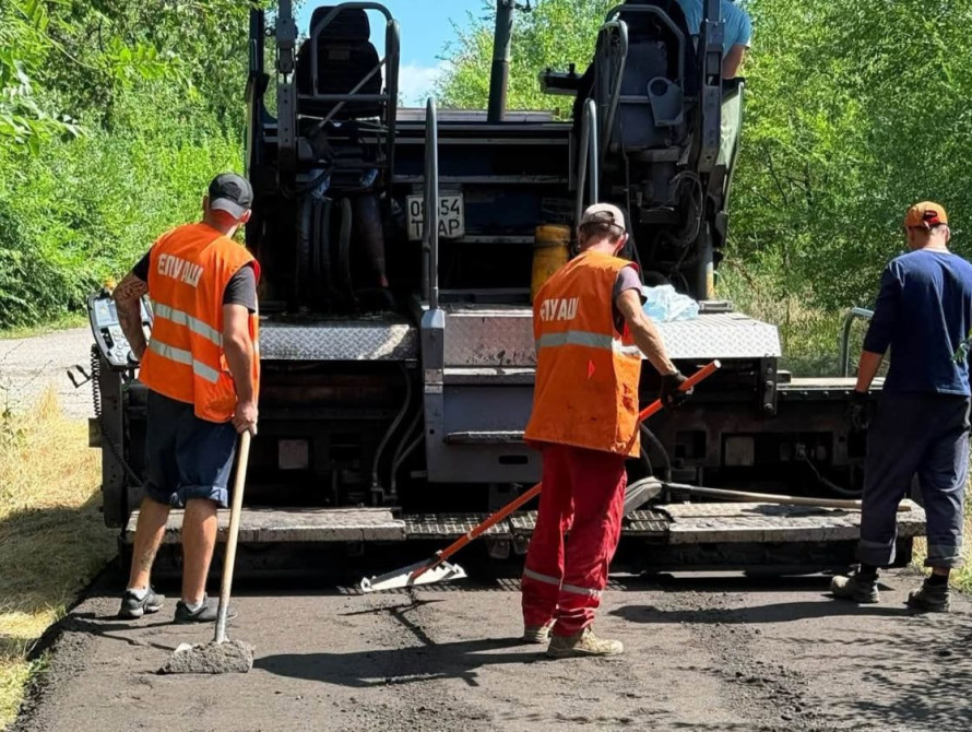 Ремонт дороги у Запоріжжі