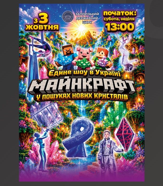 «Майнкрафт у пошуках нових кристалів!»