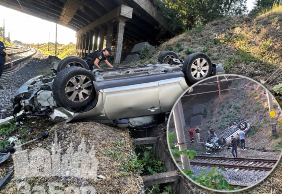 Подробиці резонансної ДТП у Запоріжжі: водійка Mitsubishi, що вилетіла з мосту, була під дією наркотиків (фото, відео)