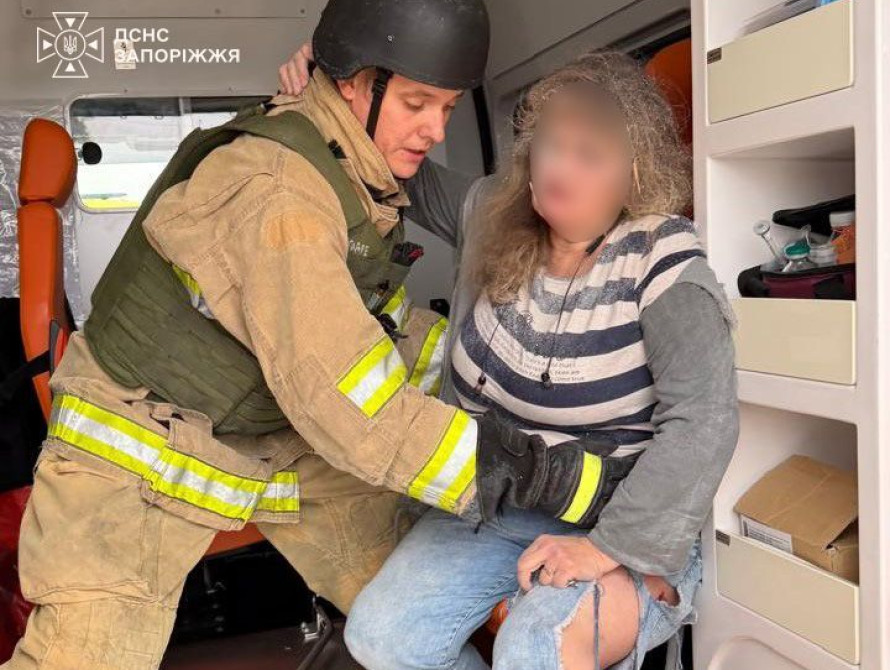 Поранена жінка внаслідок ранкового удару по Запоріжжю