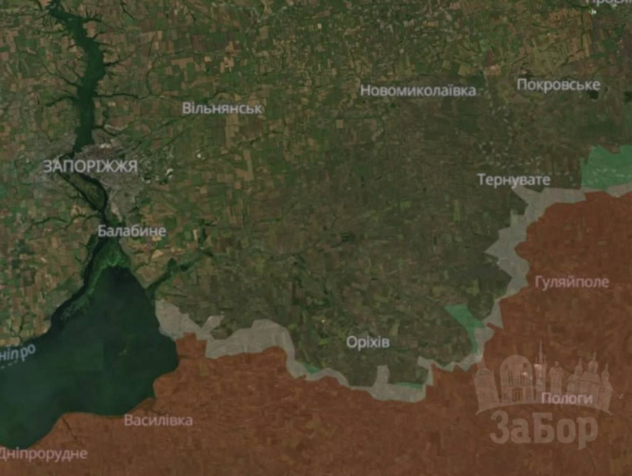 Оперативна ситуація на Запорізькому напрямку