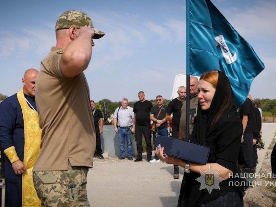 Прощання із загиблим Захисником Романом Алешкевичем
