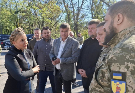 Військові, педагоги, ветеран і бюджет: що робила Тимошенко у Запоріжжі (ВІДЕО)