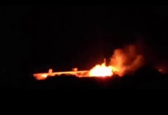 В оккупированном Токмаке ВСУ уничтожили вражеский склад с боеприпасами (видео)