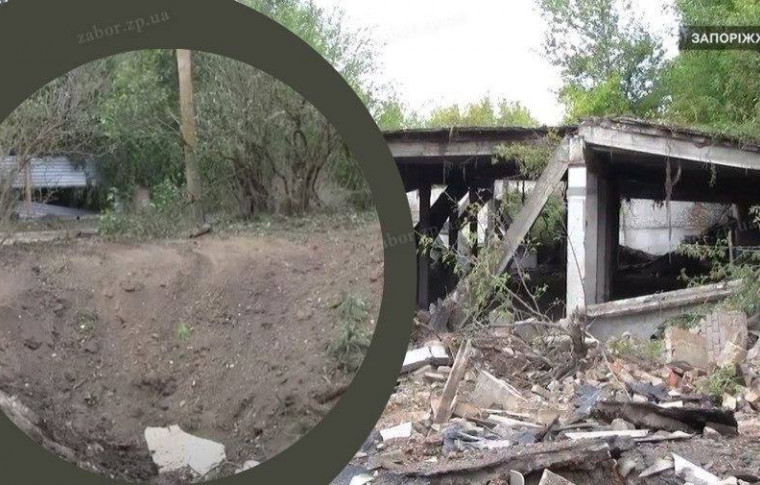 В Запорожье показали последствия вчерашнего прилета на частное предприятие (фото, видео)
