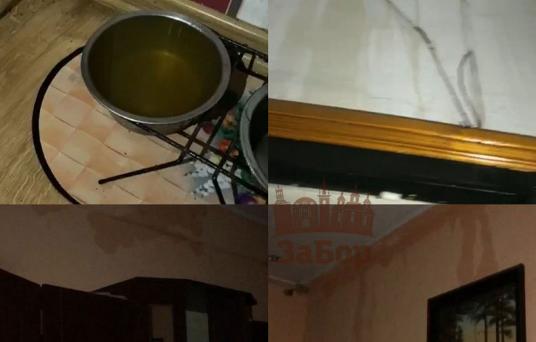 В Запорожье в дом,по которому нанесли ракетный удар, дали отопление и... затопили квартиры (видео)