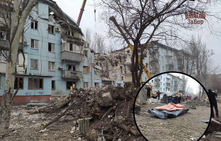В Запоріжжі з-під завалів зруйнованого будинку дістали ще одне тіло загиблої людини (фото)