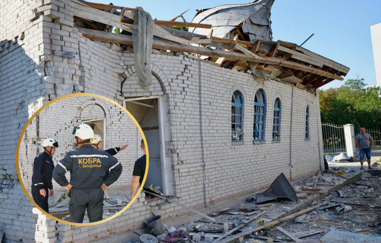 В Запоріжжі на церкві, що постраждала від ракетного удару, призупинили демонтажні роботи, що сталося?! (фото, відео)