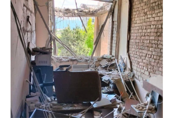Рашисти вдарили по гуманітарному штабу в Запорізькій області