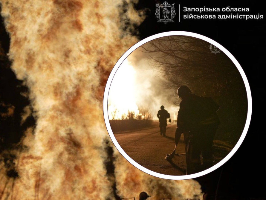 Пожежа в Запоріжжі внаслідок обстрілу 8 березня