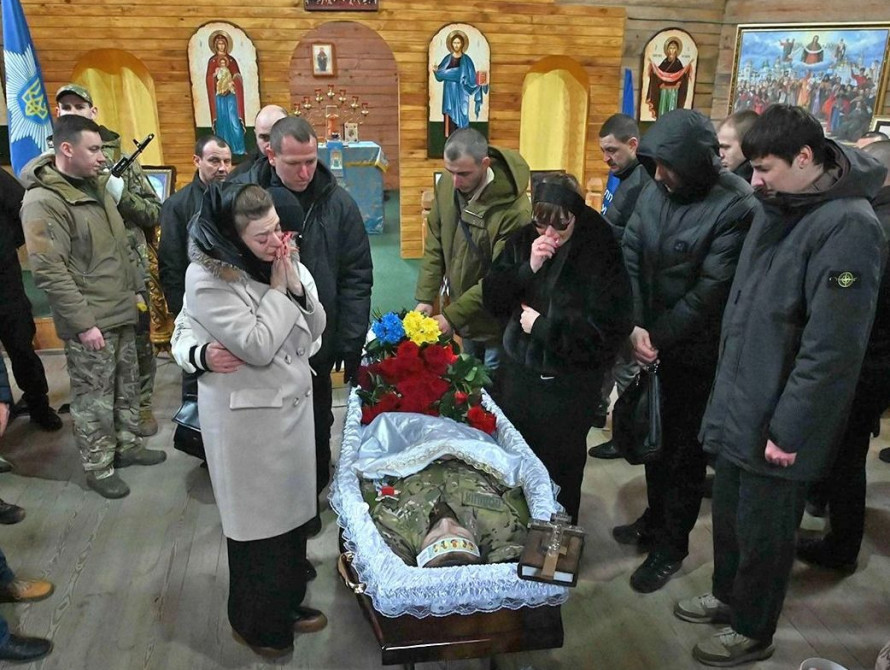 Прощання з загиблим поліцейським