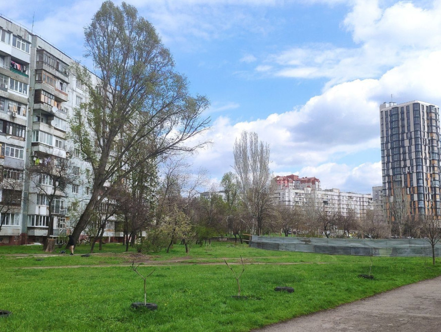 У Запоріжжі заморозили будівництво автомийки на зеленій ділянці біля будинку по вулиці Українській, 29
