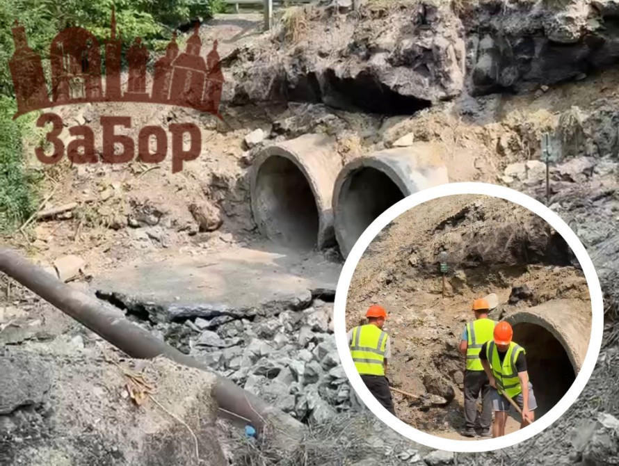 На вулиці Котляревського триває поетапний ремонт: оновлюють дамбу, систему водовідведення та дорожнє покриття