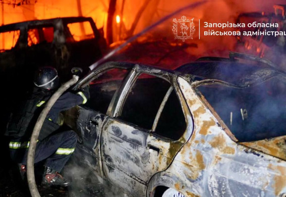 Нічна атака по Запоріжжю та району: росіяни завдали 4 удари (фото, відео)