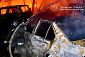 Нічна атака по Запоріжжю та району: росіяни завдали 4 удари (фото, відео)