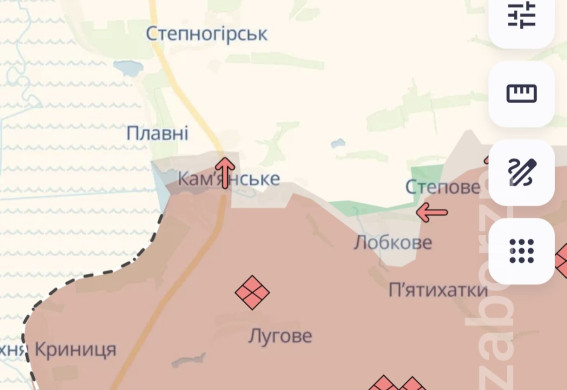 Просування росіян фіксують на Запоріжжі в стратегічно важливому Кам'янському – DeepState