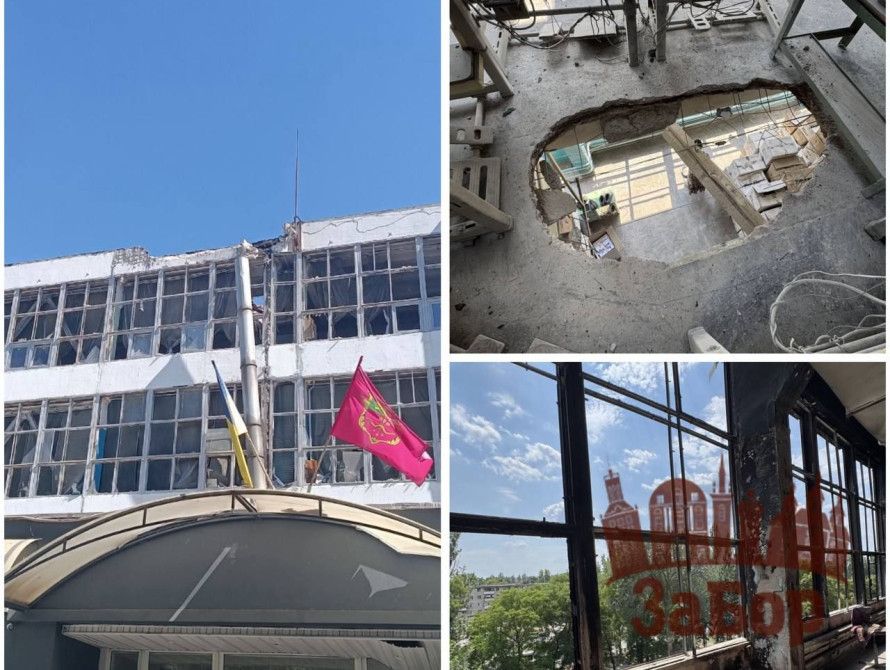 Руйнування на взуттєвій фабриці МІДА у Запоріжжі