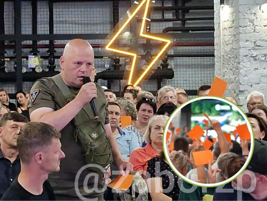 Скандал між депутатом та ветеранами виник під час обговорення реконструкції скверу Маяковського у Запоріжжі