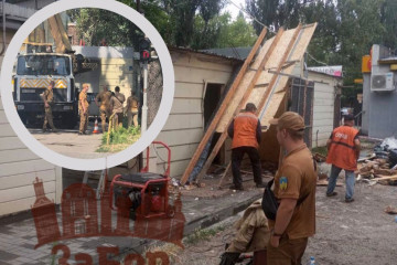 Скандальний демонтаж кіоску в Запоріжжі: Мунварта прокоментувала ситуацію (фото, відео)