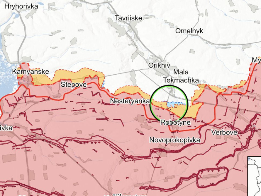 Оперативна ситуація на Запорізькому напрямку