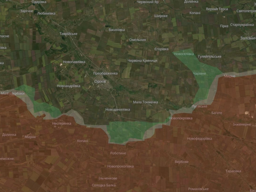 Оперативна ситуація на Оріхівському напрямку