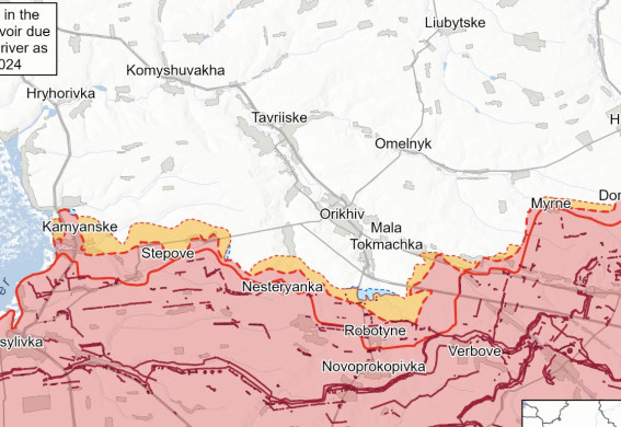 ISW не підтверджує заяви РФ про просування у Запорізькій області