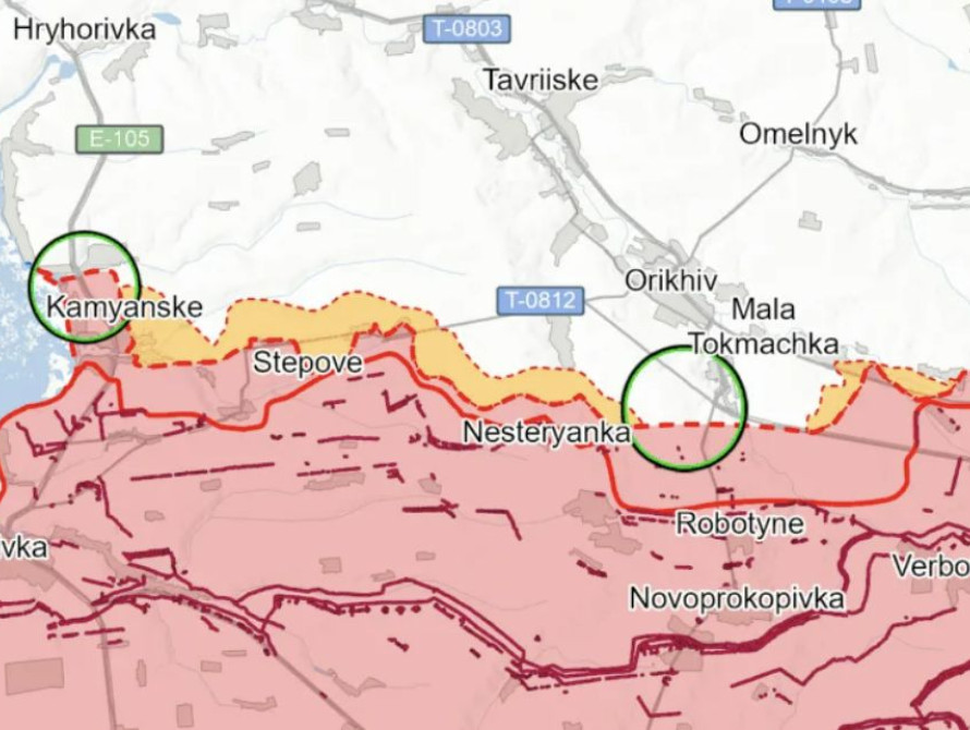Оперативна ситуація на Запорізькому напрямку