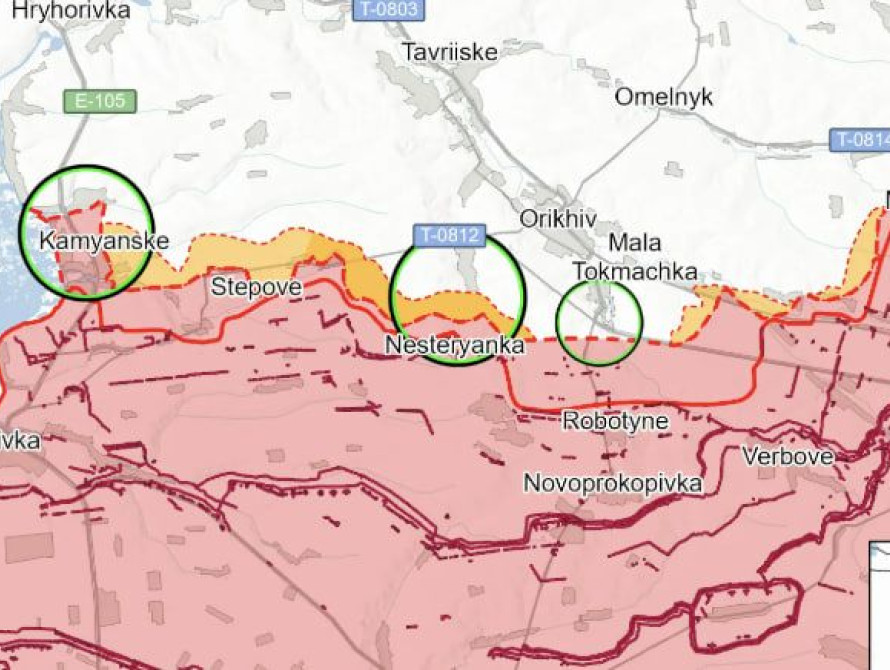 Оперативна ситуація на Запорізькому напрямку