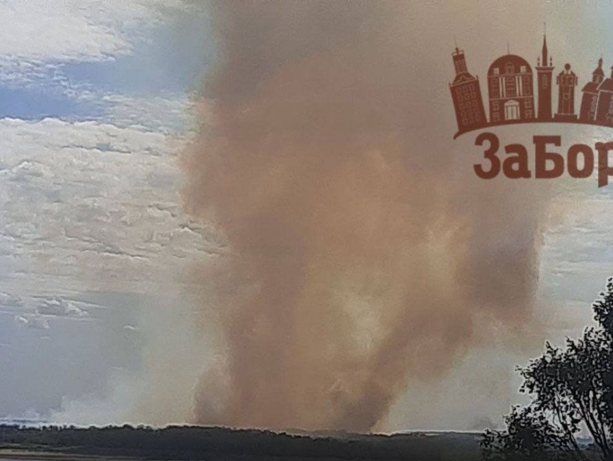 Масштабна пожежа на Хортиці