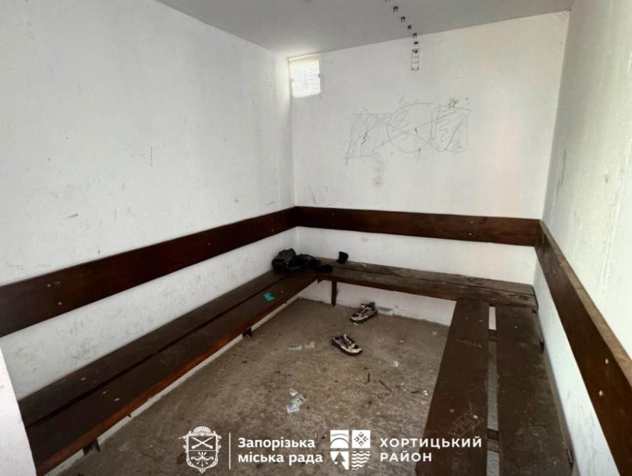 Засмічене укриття у Хортицькому районі