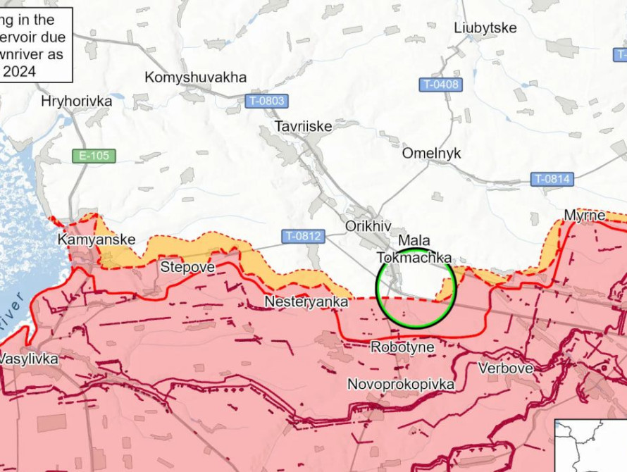 Оперативна ситуація на Запорізькому напрямку