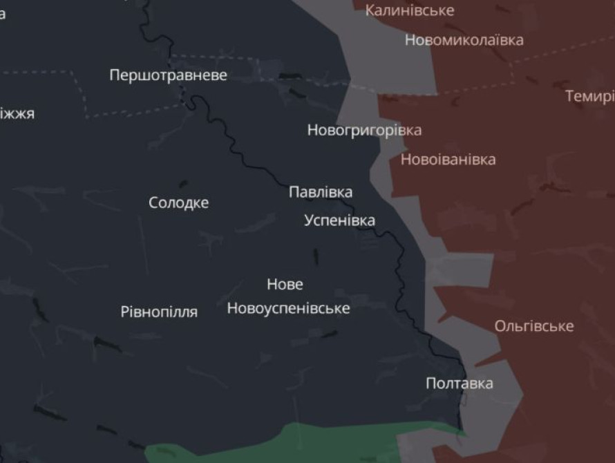 Оперативна ситуація на Запорізькому напрямку