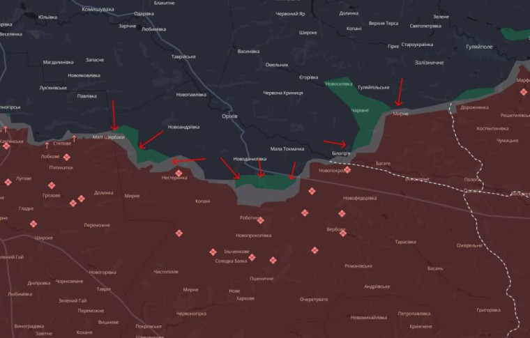 Сили оборони на Запорізькому напрямку просунулись на понад 3 км поблизу Оріхова – Зеленський