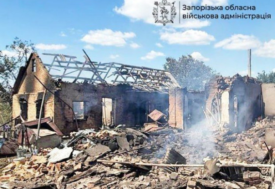 Поранено чоловіка внаслідок атак по Запорізькій області