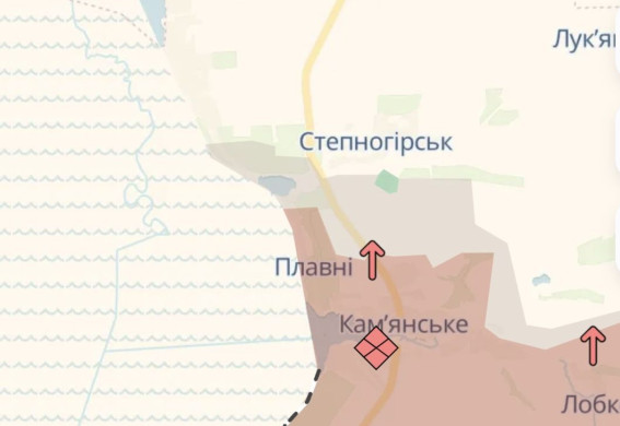 Російські війська знову просунулися на Запорізькому напрямку в бік Степногірська — DeepState