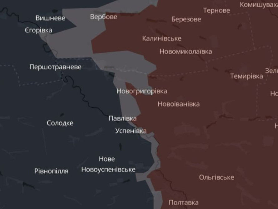 Оперативна ситуація на Олександрівському напрямку